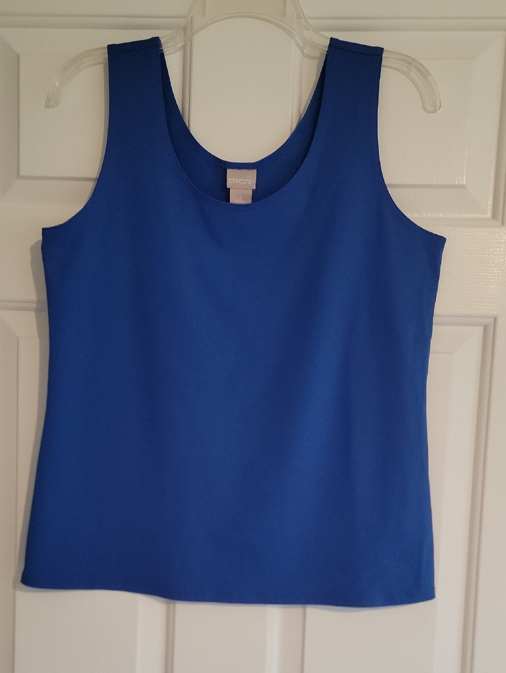 Chico's Scoop Neck Tank in Bright Royal Blue